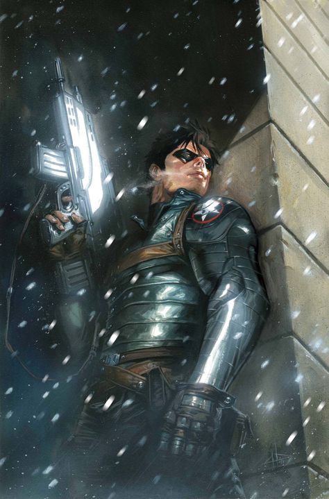 Winter Soldier Comic, Dell Otto, Captain America Art, Captain America And Bucky, Captain America Comic, Winter Soldier Bucky, Captain America Winter Soldier, Marvel Drawings, Comic Poster