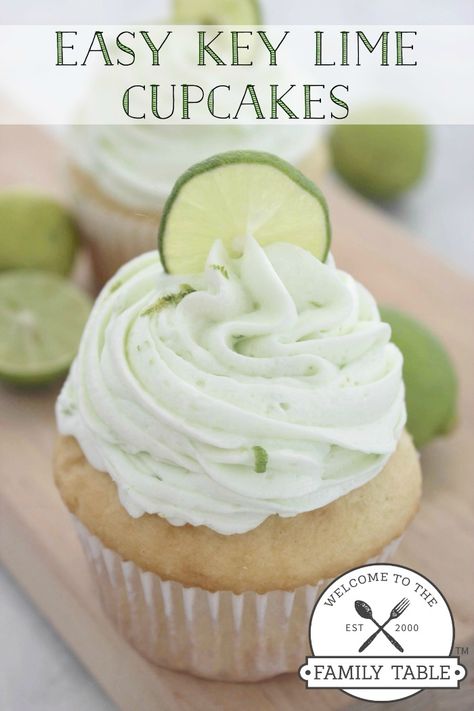 These key lime cupcakes are sure to delight any citrus lovin' sweet tooth palette. :: welcometothefamilytable.com Coconut Cream Cupcakes, Key Lime Buttercream, Key Lime Recipes, Key Lime Cupcakes, Delicious Cupcakes Recipes, Lime Cupcakes, Coconut Cupcakes, Torte Cupcake, Coconut Recipes