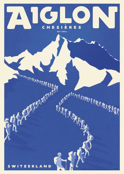 Vintage looking poster for Aiglon College Chesieres Switzerland Poster Aiglon College, Athletic Posters, Switzerland Poster, Switzerland, Shirt Designs, Tshirt Designs, Design