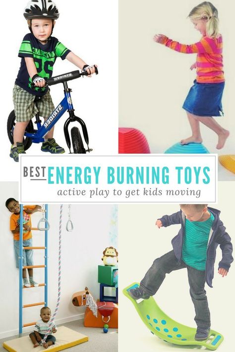 Favorite Indoor Active Toys - Let’s bounce! Or climb or spin…anything to get in some physical activities if you’ve got active kids stuck indoors, right? Great ideas in this list for toddlers, preschoolers and big kids. #kidsacitivities #activekids Indoor Preschool Activities, Active Toys, Physical Activities For Kids, Indoor Games For Kids, Kids Moves, Active Play, Active Kids, Indoor Activities For Kids, Indoor Toys