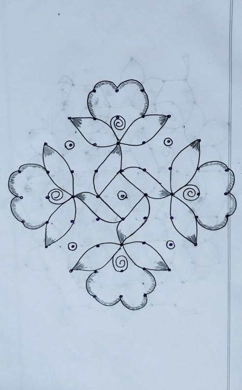 dots kolam 🌺 simple kolam designs 🌺 கோலங்கள் Kolam Designs Dots, Flower Kolam With Dots, Simple Rangoli Designs With Dots, Dot Kolam Designs, Simple Kolam Designs, Simple Rangoli With Dots, Kolam Dots, Krishna Jayanthi, Flower Kolam