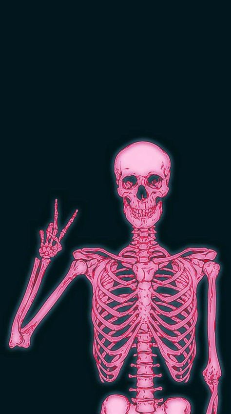 Skeleton Iphone Wallpaper Aesthetic, Pink And Black Halloween Wallpaper, Pink Halloween Wallpaper Iphone, Pink Skeleton Wallpaper, Pink Skull Wallpaper, Pink Skeleton, November Wallpaper, Trippy Iphone Wallpaper, Halloween Wallpaper Iphone Backgrounds