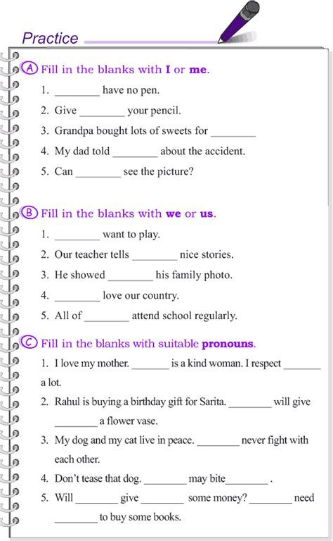 CBSE Class 2 English Worksheets For Pronoun & Video Classes Grade 4 Grammar, Worksheets For Class 1, English Grammar Exercises, English Grammar For Kids, English Worksheets For Kindergarten, Grammar For Kids, Grammar Exercises, Teaching English Grammar, English Grammar Worksheets