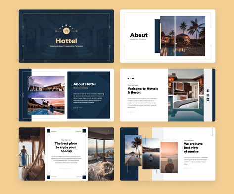 Resort Brochure Design Layout, Hotel Ppt Template, Luxury Deck Design, Hotel Presentation Design, Hotel Brochure Design Layout, Hotel Presentation, Resort Branding, Presentation Project, Luxury Hotel Design