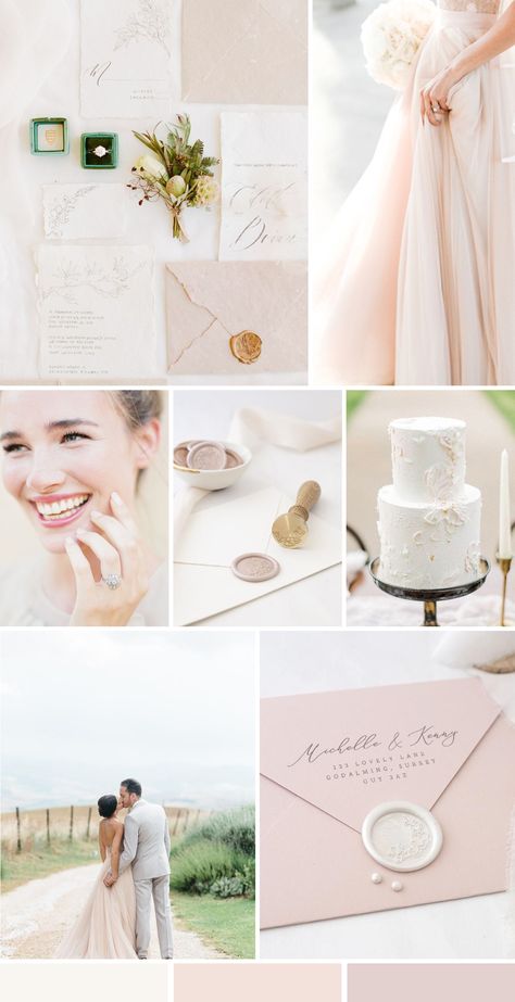 White And Soft Pink Wedding, Pale Pink Wedding Theme, Soft Dewy Makeup, Light Pink Wedding Theme, Timeless Spring Wedding, Pastel Wedding Stationery, Pale Pink Wedding, Outdoor Spring Wedding, Pale Pink Weddings