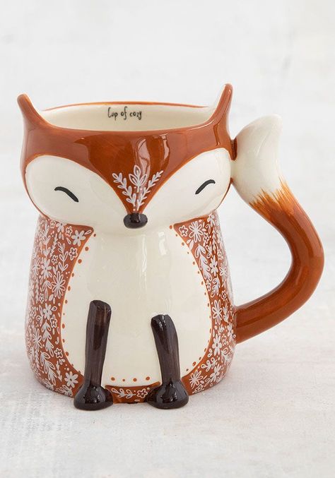 Critter Folk Mugs - Natural Life Fox Mug, Art Mug, Mug Cozy, Art Van, Cute Coffee Mugs, Arte Inspo, Cool Mugs, Natural Life, The Fox