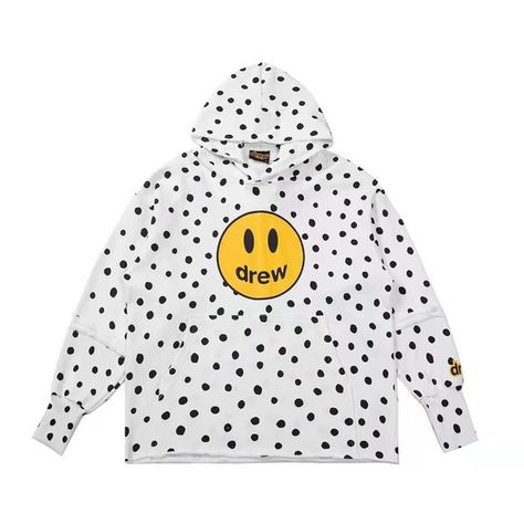 DREW Justin Bieber's same Polka-dot hoodie Drew Hoodie, Drew House, Png Clothes, Poka Dot, Style For Men, Same Style, Christmas Present, Justin Bieber, Women Men