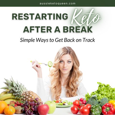 Restarting Keto, Keto Restart, Low Carb Veggies, Starting Keto, Get Back On Track, Healthy Lifestyle Changes, High Carb, Ketogenic Lifestyle, Be Gentle With Yourself