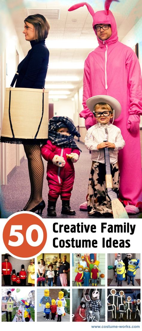 50 Creative Family Costume Ideas Kid Costumes, Hallowen Ideas, Costume Works, Costumes Diy, Hallowen Costume, Homemade Costumes, Halloween Costume Contest, Family Costumes, Family Halloween Costumes