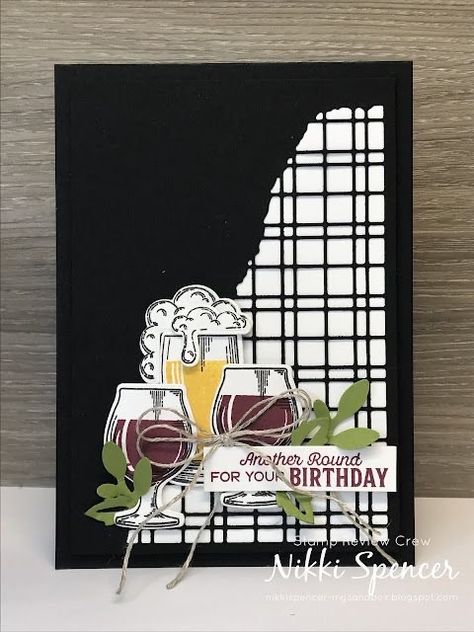 Stampinup Cards Newest, Beer Birthday Cards, Wine Birthday Cards, Beer Card, Stampin Up Birthday Cards, Birthday Cards For Boys, Bday Cards, Masculine Birthday Cards, Bee Cards