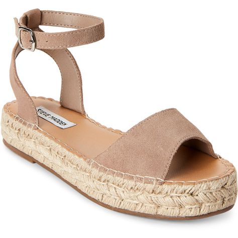 Steve Madden Sand Irys Platform Espadrille Sandals (2.880 RUB) ❤ liked on Polyvore featuring shoes, sandals, beige, steve madden espadrilles, espadrille sandals, steve madden shoes, sand shoes and open toe platform sandals Steve Madden Sneakers Outfit, Sand Shoes, Espadrilles Shoes, Platform Espadrille Sandals, Platform Espadrilles, Open Toe Shoes, Espadrille Sandals, Sport Sandals, Steve Madden Shoes