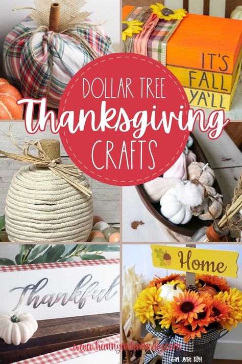 Get creative this fall with the help of cheap Dollar Tree supplies and these DIY dollar store Thanksgiving crafts for kids and your home. Thanksgiving Crafts Diy Home Decor, Thanksgiving Decorations Diy Dollar Tree, Thanksgiving Crafts Dollar Tree, Thanksgiving Craft Ideas For Teens, Kids Dollar Tree Crafts, Diy Thanksgiving Decorations Dollar Tree, Thanksgiving Dollar Tree Crafts, Thanksgiving Crafts For Adults Diy, Dollar Store Thanksgiving Decorations