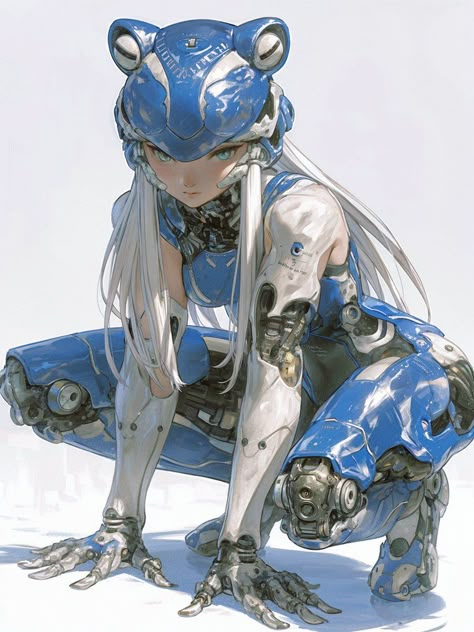 Air Concept Art, Cyberware Concept Art, Tech Art Design, Trigger Art Style, Mecha Character Design, Mecha Core, Japanese Sci Fi, Scifi Character Design, Cyberpunk Concept