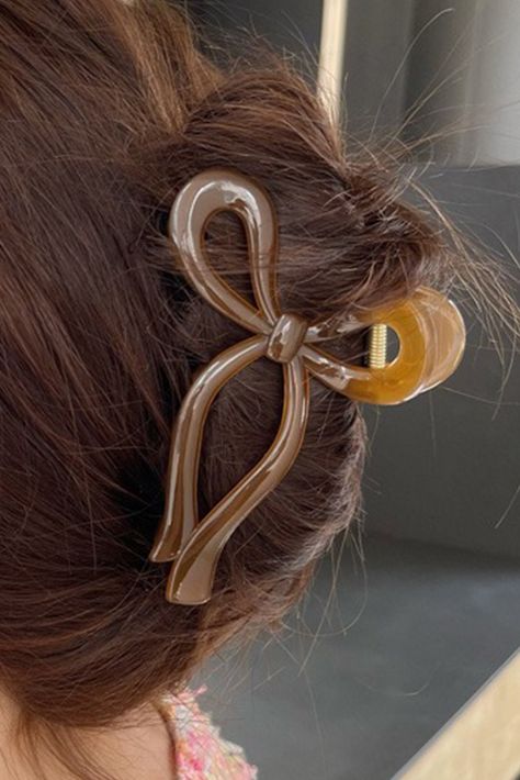 Hair Clip Design Ideas, Clip Aesthetic, Bow Claw Clip, Unique Bows, Hair Clasp, Final Boss, Accessories Photography, Bday Gift, Claw Hair Clips