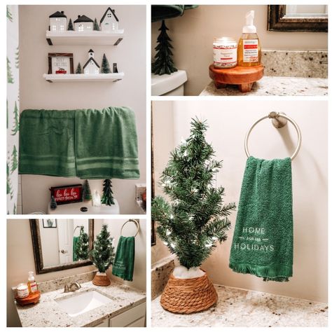 Bathroom decor, Christmas bathroom decor, Christmas style tips Bathroom Modern Organic, Bathroom Toca Boca, Black Bathroom Modern, Cozy Bathroom Aesthetic, Green And Black Bathroom, Toca Boca Bathroom Ideas, Dark Bathroom Aesthetic, Bathroom Sims 4, Sims 4 Bathroom Cc