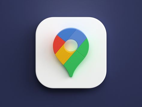 Google maps by Webshocker - Matjaz Valentar on Dribbble 3d App Icons, Google Maps Icon, Comunity Manager, Map Logo, Dribbble Design, Mobile App Icon, Application Icon, Map Icons, Iphone Photo App