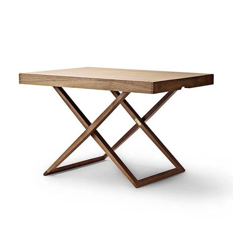 Folding Coffee Table, Round Folding Table, Kaare Klint, Carl Hansen, Folding Furniture, Oval Table, Tray Table, Unique Furniture, Indoor Furniture