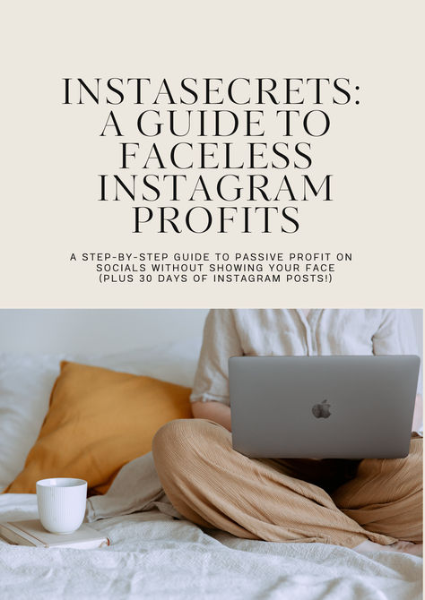 Faceless Instagram Account, Storytelling Marketing, Faceless Account, Instagram Account Ideas, Faceless Instagram, Faceless Marketing, Marketing Quotes, Free Guide, Money Maker