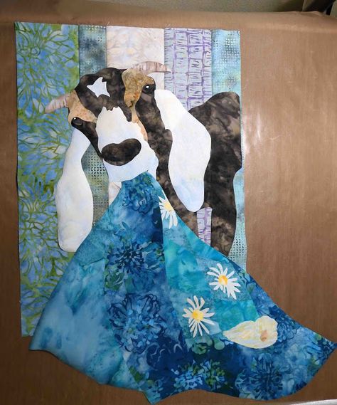 Farm Animal Quilt, Cowboy Quilt, Farm Quilt, Batik Quilts, Applique Quilt Patterns, Log Cabin Quilts, A Goat, Applique Quilting, Animal Quilts