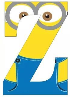 Minion Theme, Scrapbook Letters, Minions Wallpaper, Edible Paper, Birthday Themes For Boys, Minion Birthday, Minion Party, Alphabet Printables, Letter Z