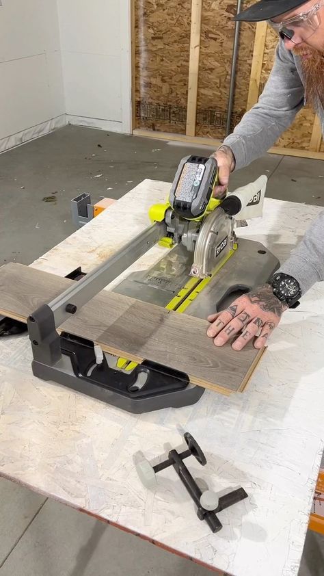 832K views · 5.9K shares | Check this out A quick look at this Ryobi 5-1/2” flooring saw. It can do miters, cross cuts and rips. • It’s light and compact and as you can see it’s not lacking any power • We will be trying this out on an upcoming flooring job and hook it up to a vacuum to see how the dust collection is @ryobitoolsusa @ryobi_canada . . . #flooring #tools #ryobination #ryobipowertools #hardwood #laminate #floor | Murray Kruger | Gramatik · East Coast Ryobi Power Tools, Ryobi Tools, Flooring Tools, Dust Collection, Dyson Vacuum, See It, Laminate, That Look, Home Appliances