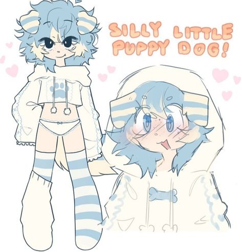 A Drawing, Puppy Dog, Not Mine, Cartoon Characters, A Dog, Hair, Blue, Art