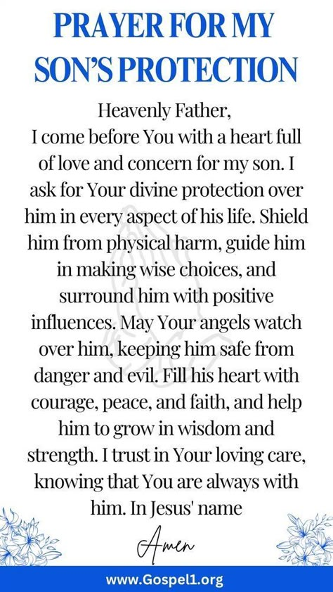 Prayer For My Son Mental Health, Prayer For My Son Protection, Prayer For Safety And Protection, Prayers For My Son, Prayer For Your Son, Prayer For Son, Prayer For My Son, Prayer For My Family, Prayer For My Children