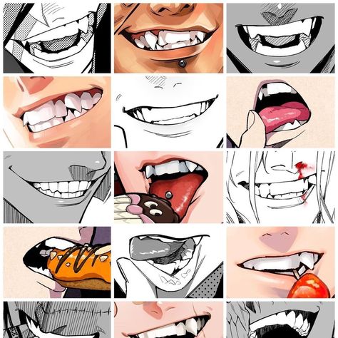 Yuto Sano, Emotion Art, Teeth Drawing, Artwork Anime, Mouth Drawing, Anatomy Sketches, Lips Drawing, Body Drawing, Anatomy Reference