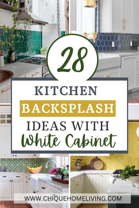 28 Kitchen Backsplash Ideas With White Cabinets 1 28 Kitchen Backsplash Ideas With White Cabinets White Cabinets Kitchen With Backsplash, Kitchen Tiles Backsplash White Cabinets, Tile That Hides Dirt, White Kitchen Backsplash With White Cabinets, White Backsplash Tile Ideas, Subway Tile Backsplash Ideas For Kitchen, Contrast Backsplash With White Cabinets, White Counter Backsplash Ideas, Kitchen Tile White Cabinets