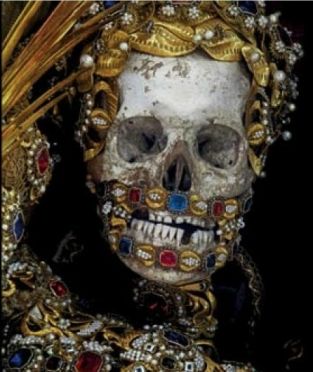 An art historian hailed as ‘Indiana Bones’ has cast light on centuries-old jewel-encrusted skeletons held in churches across Europe in his book ‘Heavenly Bodies: Cult Treasures and Spectacular Saints from the Catacombs’. - See more at: http://www.italymagazine.com/news/heavenly-bodies-book-examines-skeletons-roman-catacombs#sthash.NlLzOiOz.dpuf Rome Catacombs, Stage Management, Relic Hunter, The Catacombs, San Francesco, A Skeleton, A Skull, Art Historian, Skeletal