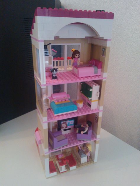 Lego Friends Mocs, Lego Friends Ideas, Lego House Ideas, Lego Friends Sets, Lego Furniture, Lego Challenge, Lego Girls, Lego Boards, Lego Diy