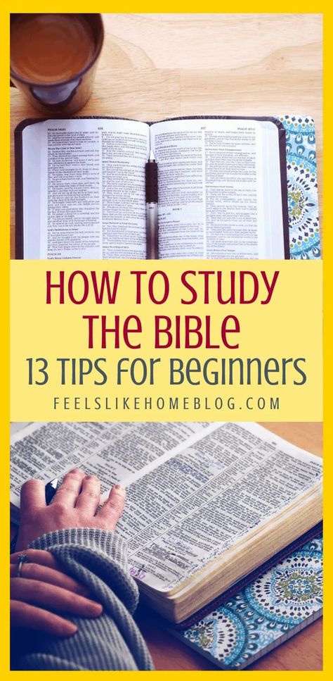 Bible For Beginners, Bible Tips, Tips For Studying, Ways To Study, Studying The Bible, Bible Studies For Beginners, Learn The Bible, Study The Bible, Bible Study Help