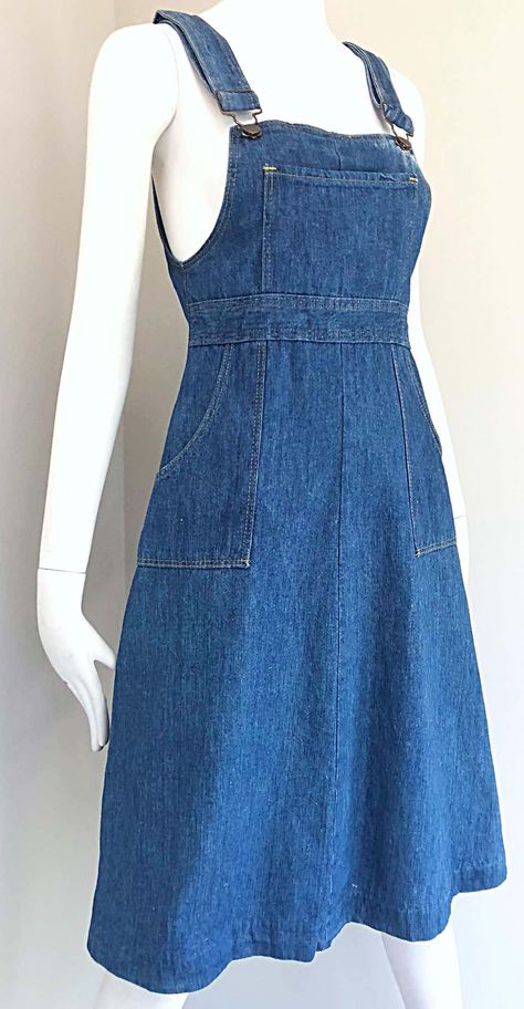 Jean Overall Dress, Blue Jean Dress, Sleeveless Denim Dress, Blue Denim Dress, Denim Overall Dress, Overall Dress, Blue Jean, Modest Outfits, Jeans Dress