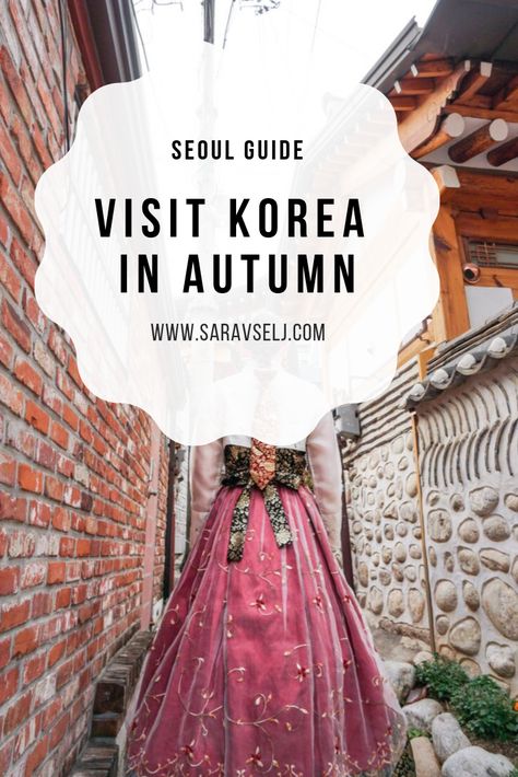 Plan your trip to South Korea and Seoul in Autumn. What to do, where to eat and what to see. #Korea #Seoul #Travel #TravelTIp South Korea Autumn Outfit Women, South Korea October Outfit, Korea In November Outfit, Seoul November Outfit, Korea November Outfit, Seoul Autumn Outfit, Autumn In Korea Outfit, Korea Travel Outfit, Autumn Outfits In Korea