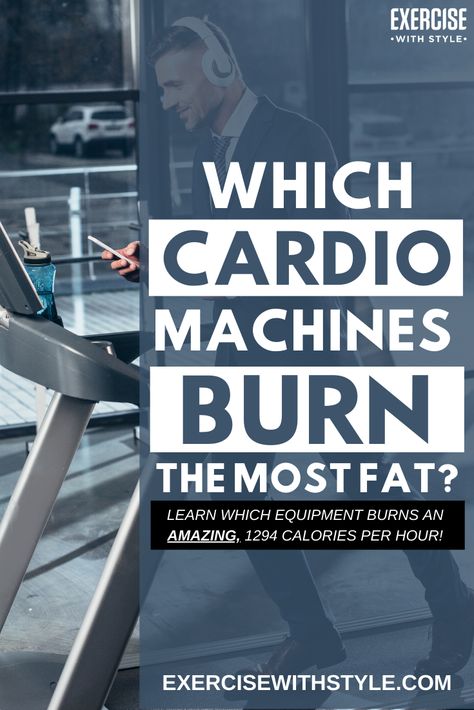 Best cardio exercises with calories burned! 7 awesome calorie-burning exercise equipment that is better than running every day. Max out your daily calorie expenditure with the best cardio equipment at the gym to burn belly fat fast. #bellyfat #cardio #equipment #workout #fatloss #calories #fitness Best Cardio Machines At Gym, Cardio That Burns The Most Calories, Burn 400 Calories Workouts, Cardio Gym Workout Fat Burning, Fat Burning Gym Workouts For Women, Gym Cardio Routine, Fat Burning Workout At The Gym, Gym Workouts Women Machines Fat Burning, Gym Cardio Workouts Fat Burning