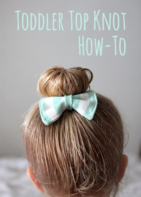 awwww...todder top knot hair how to would also work great  on short hair Top Knot Hair, Haircut Names For Men, Blonde Balayage Highlights, Knot Hair, Toddler Top, Top Knot Hairstyles, Haircut Types, Toddler Hairstyles Girl, Haircut Designs