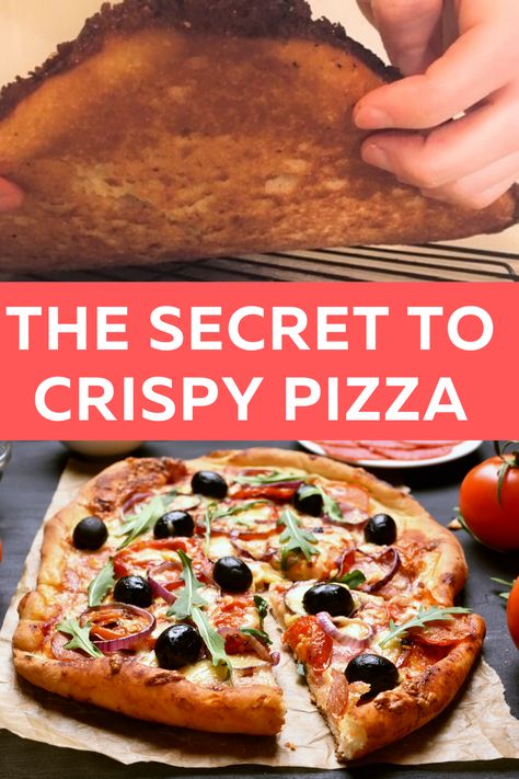 Click to find my simple pizza making tip, so you can make crispy pizza tonight. Say goodbye to soggy crust - this trick is way easier than you think!    #pizzarecipe #pizzatip #makecrispypizza #soggypizza #homemadepizza Crispy Pizza Crust Recipe, Pourable Pizza Crust, Crispy Pizza Dough Recipe, Flat Pizza, Homemade Pizza Recipe Easy, Simple Pizza, Thick Crust Pizza, Crispy Pizza Crust, Pizza Crust Dough