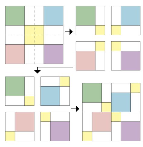 Colchas Quilting, Disappearing 9 Patch, Disappearing Nine Patch, Granny Square Quilt, Quilt Blocks Easy, Modern Quilt Blocks, 9 Patch Quilt, Basic Quilt, Nine Patch Quilt