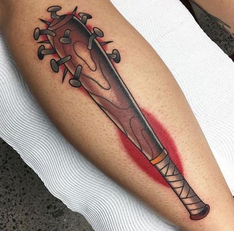 Traditional Baseball Tattoo, Baseball Bat Tattoo, Baseball Tattoo, Baseball Tattoos, Zombie Drawings, Sunset Tattoo, Punk Tattoo, Ta Moko, Club Tattoo