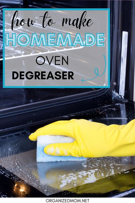 Diy Degreaser Kitchen, Diy Degreaser Cleaner, Diy Degreaser, Homemade Degreaser, Oven Door Cleaner, Best Oven Cleaner, Oven Cleaner Diy, Oven Cleaning Easy, Kitchen Degreaser