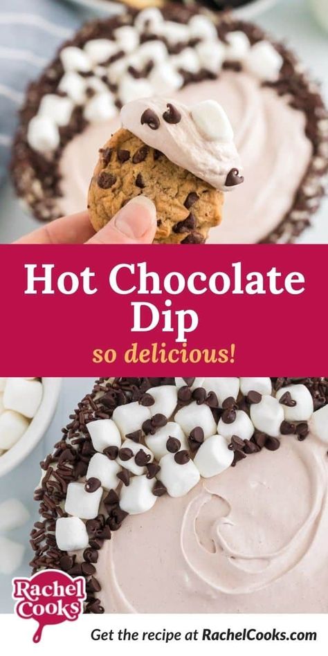 Hot Chocolate Cheesecake Dip, Cool Whip Hot Cocoa Dip, Hot Coco Dip Recipe, Hot Cocoa Cheesecake Dip, Frosting Dip For Graham Crackers, Hot Cocoa Dip With Marshmallow Fluff, Frozen Hot Chocolate Dip, Hot Coco Dip, Hot Cocoa Dip Recipe