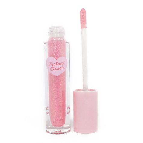 Clear Cut | Instant Crush Lip Gloss | Half Caked Makeup Pink Gloss, Power Trip, Bare Lip, Pretty Princess, Pink Home Decor, Lip Glosses, Beauty Eyes, Gold Shimmer, Strawberries And Cream