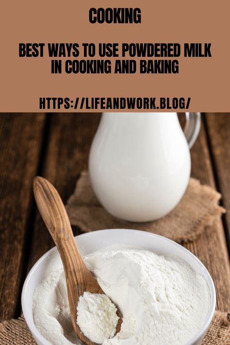 Cooking And Homemaking - The Best Ways to Use Powdered Milk in Cooking and Baking Emergency Preparedness Food, Cooking Substitutions, Homemade Pantry, Brunch Bread, Baking Substitutes, Dinner On A Budget, Cooking Homemade, Powder Recipe, Homemade Donuts