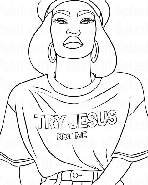 Unleash your creativity! Click the link above for amazing coloring pages and start coloring now! 😄🤩🌸 Pre Drawn Canvas Black Women, Black Art Coloring Pages, Predrawn Canvas For Adults, Pre Drawn Canvas For Adults, Pre Drawn Canvas For Painting, Pre Drawn Canvas, Birthday Canvas, People Coloring Pages, Black Woman Artwork