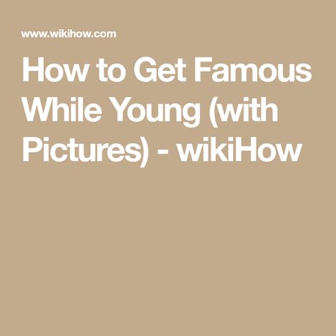 How To Get Tiktok Famous, How To Become Famous, How To Get Famous, How To Be Famous, Starting A Youtube Channel, Youtube Channel, Something To Do, Acting, To Start