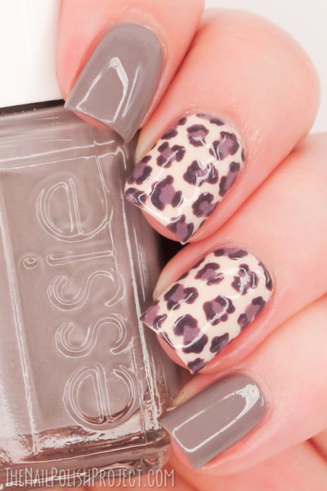 Muted Leopard Print Uñas Animal Print, Unghie Nail Art, Leopard Print Nails, Manicure Gel, Leopard Nails, Animal Print Nails, Nails Polish, Get Nails, Hot Nails