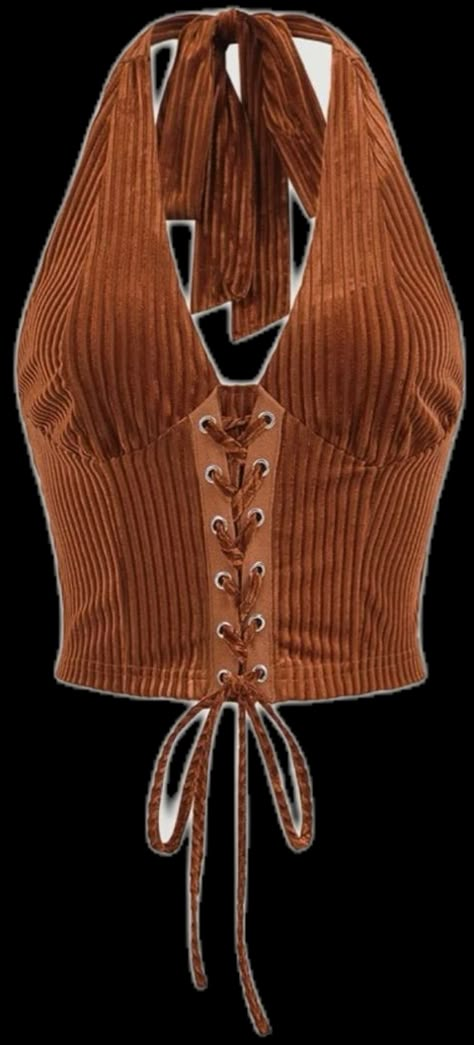 Indiana Jones Halloween Costume, Front Tie Corset, Cowboy Top, Identity Fashion, Tie Corset, Corset Top Outfit, Tie Back Crop Top, Cardigan Jeans, Chic Clothing Style