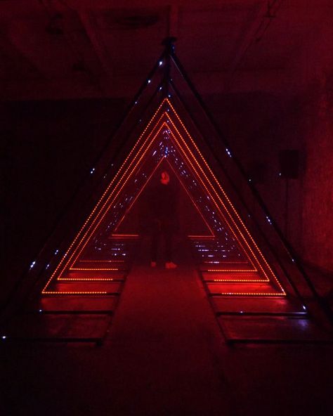 MELT on Instagram: “TRI▲NGLED #TRIANGLED - Immersive Light Installation An immersive light tunnel. Inviting you with carefully designed animations and…” Light Tunnel, Light Installation, On Instagram, Instagram