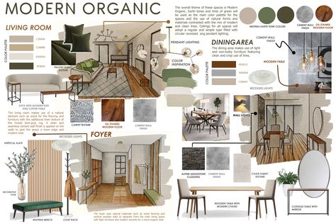 Interior Design Presentation Boards, Design De Configuration, Interior Presentation, Interior Design Portfolio Layout, Interior Design Sketchbook, Mood Board Interior, Interior Design Layout, Interior Design Student, Design Mood Board