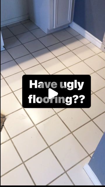 Bathroom Stick On Tiles Floor, Peel And Stick Floor Tile Bathroom Ideas, How To Put Tiles On The Floor, Floor Renovations On A Budget, Cover Ceramic Tile Floor, Peel And Stick Floor Bathroom, Diy Floor Tile Makeover, Easy Tile Floor Makeover, Peel Stick Bathroom Floor